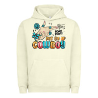 Pigment Pistachio western turquoise put em up cowboy Urban Hoodie - MaliasSmallBusiness