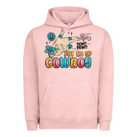 Pigment Salmon western turquoise put em up cowboy Urban Hoodie - MaliasSmallBusiness
