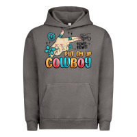 Pigment Tornado western turquoise put em up cowboy Urban Hoodie - MaliasSmallBusiness