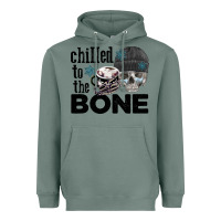 Sage Chilled to the bone skull winter Heavyweight Hoodie - FaDigitalArtStudio