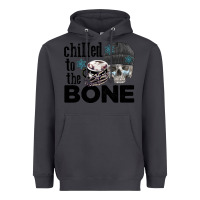 Smoke Chilled to the bone skull winter Heavyweight Hoodie - FaDigitalArtStudio