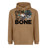 Toasted Coconut Chilled to the bone skull winter Heavyweight Hoodie - FaDigitalArtStudio