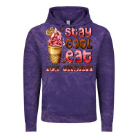 Cloud Purple stay cool eat ice cream Vintage Hoodie - AdoDesignShop