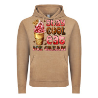 Stay Cool Eat Ice Cream Vintage Hoodie | Teevron