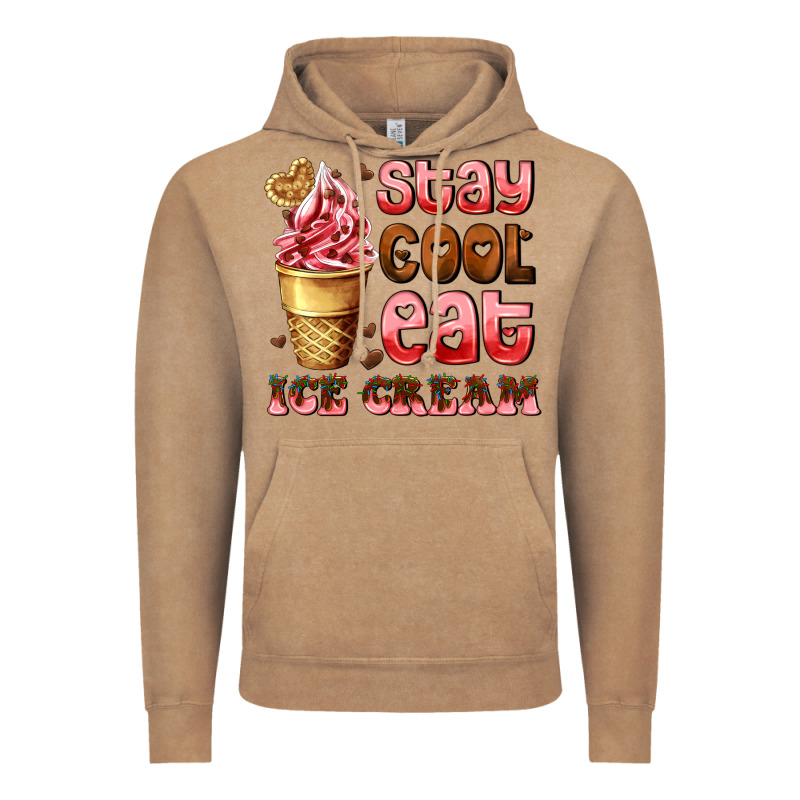 Stay Cool Eat Ice Cream Vintage Hoodie by AdoDesignShop | Teevron