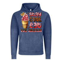Vintage Denim stay cool eat ice cream Vintage Hoodie - AdoDesignShop