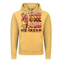 Vintage Mustard stay cool eat ice cream Vintage Hoodie - AdoDesignShop