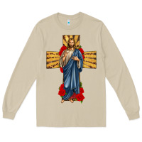 Mushroom jesus christ cross Long Sleeve Tee - texasbilliewilder