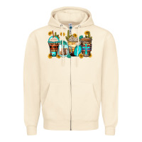 Sandshell blessed coffee cups Zipper Hoodie - Zillion Design Studio