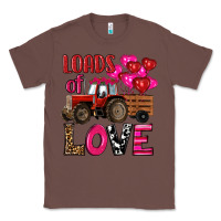 Chestnut valentine's day loads of love tractor with pin heart balloons Classic Tee - RanaPortraitStore