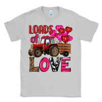 Moon Dust valentine's day loads of love tractor with pin heart balloons Classic Tee - RanaPortraitStore