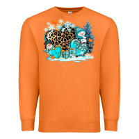 Carrot winter hearts with snowmans Premium Sweatshirt - AdoDesignShop