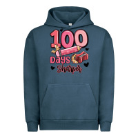 Pigment Midnight Navy 100 days sharper school Urban Hoodie - MaliasSmallBusiness