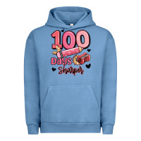 Pigment Pebble Blue 100 days sharper school Urban Hoodie - MaliasSmallBusiness