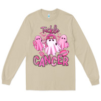 Mushroom tackle cancer halloween ghosts american football Long Sleeve Tee - RanaPortraitStore