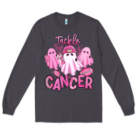 Smoke tackle cancer halloween ghosts american football Long Sleeve Tee - RanaPortraitStore