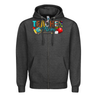 Charcoal Heather teacher mom Zipper Hoodie - texasbilliewilder