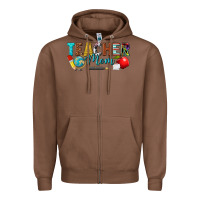 Chestnut teacher mom Zipper Hoodie - texasbilliewilder