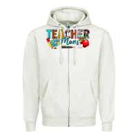 Oatmeal Heather teacher mom Zipper Hoodie - texasbilliewilder