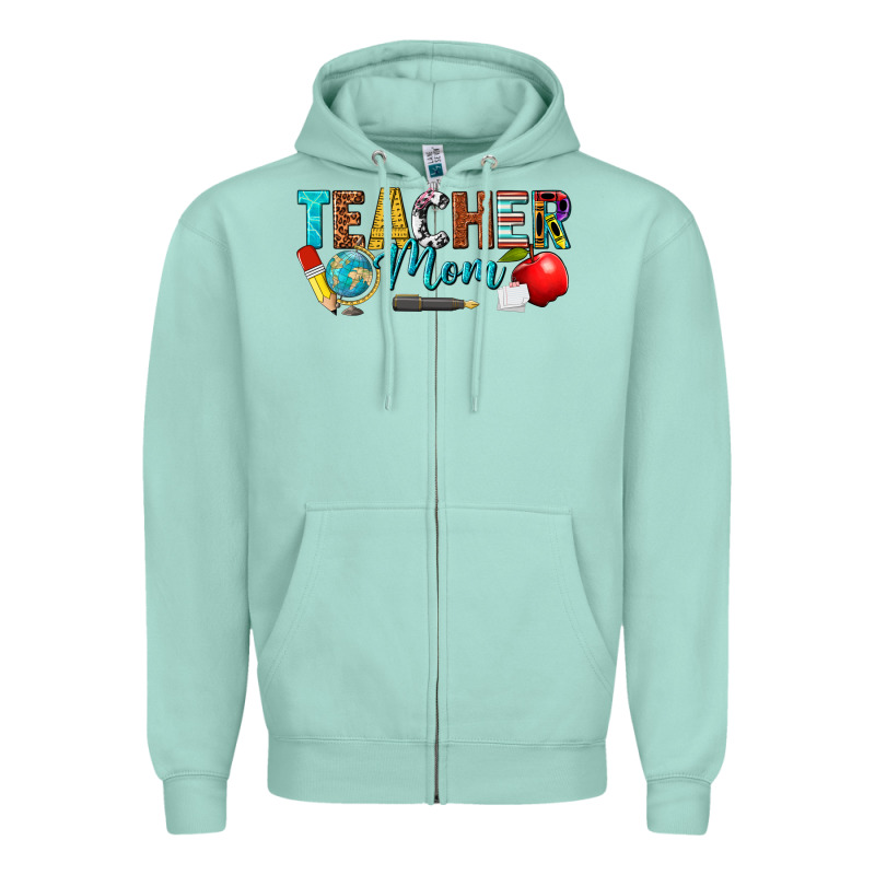 Teacher Mom Zipper Hoodie by texasbilliewilder | Teevron