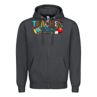 Smoke teacher mom Zipper Hoodie - texasbilliewilder