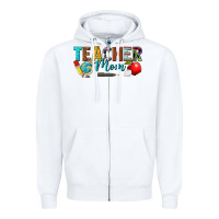 White teacher mom Zipper Hoodie - texasbilliewilder