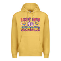 Antique Gold love no gender Premium Hoodie - MaliasSmallBusiness