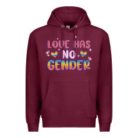 Burgundy love no gender Premium Hoodie - MaliasSmallBusiness