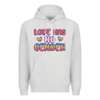 Dove Grey love no gender Premium Hoodie - MaliasSmallBusiness