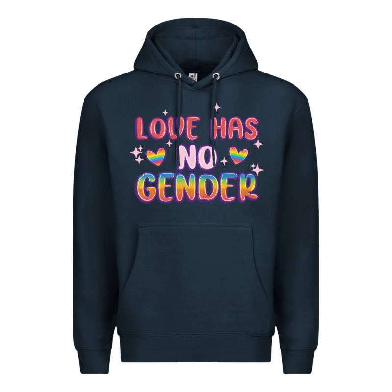 Love No Gender Premium Hoodie by MaliasSmallBusiness | Teevron
