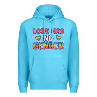 Ocean Blue love no gender Premium Hoodie - MaliasSmallBusiness