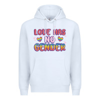 White love no gender Premium Hoodie - MaliasSmallBusiness