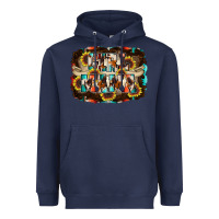 Navy girl mama Heavyweight Hoodie - RacoonDesign