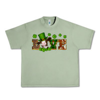 Oil Green st patricks love heifer Urban Heavy Tee - Artiststas