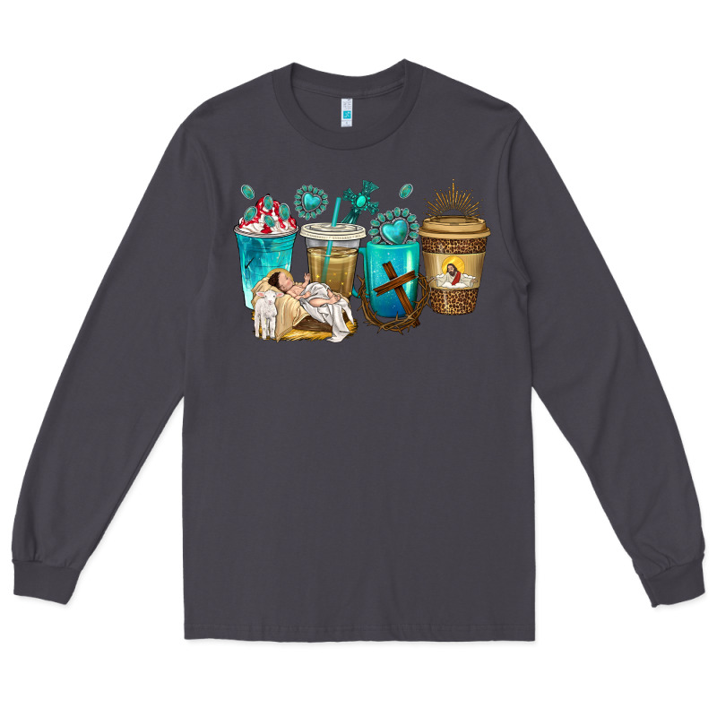 Jesus Coffee Cups Long Sleeve Tee by texasbilliewilder | Teevron