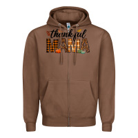 Chestnut thankful mama Zipper Hoodie - texasbilliewilder