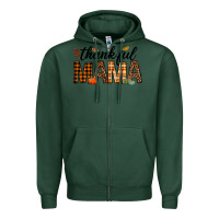 Sports Green thankful mama Zipper Hoodie - texasbilliewilder