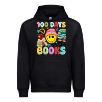 Black 100 days in the books Urban Hoodie - MaliasSmallBusiness