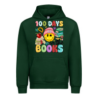Forest Green 100 days in the books Urban Hoodie - MaliasSmallBusiness