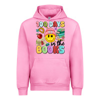 Fuchsia Pink 100 days in the books Urban Hoodie - MaliasSmallBusiness