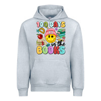 Heather Grey 100 days in the books Urban Hoodie - MaliasSmallBusiness