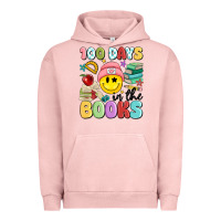 Pigment Salmon 100 days in the books Urban Hoodie - MaliasSmallBusiness