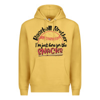 Antique Gold baseball brother i'm just here for the snacks Premium Hoodie - MaliasSmallBusiness
