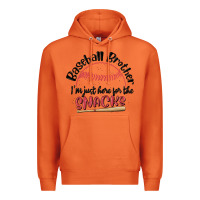 Carrot baseball brother i'm just here for the snacks Premium Hoodie - MaliasSmallBusiness