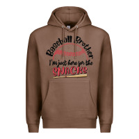 Chestnut baseball brother i'm just here for the snacks Premium Hoodie - MaliasSmallBusiness