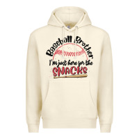 Sandshell baseball brother i'm just here for the snacks Premium Hoodie - MaliasSmallBusiness