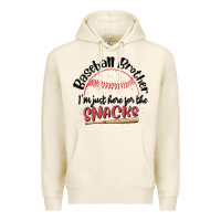 Tofu baseball brother i'm just here for the snacks Premium Hoodie - MaliasSmallBusiness