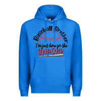 True Royal baseball brother i'm just here for the snacks Premium Hoodie - MaliasSmallBusiness