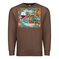 Chestnut all i need are books and wine Premium Sweatshirt - JahusDesignShop