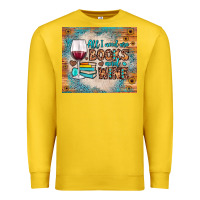 Lemon all i need are books and wine Premium Sweatshirt - JahusDesignShop